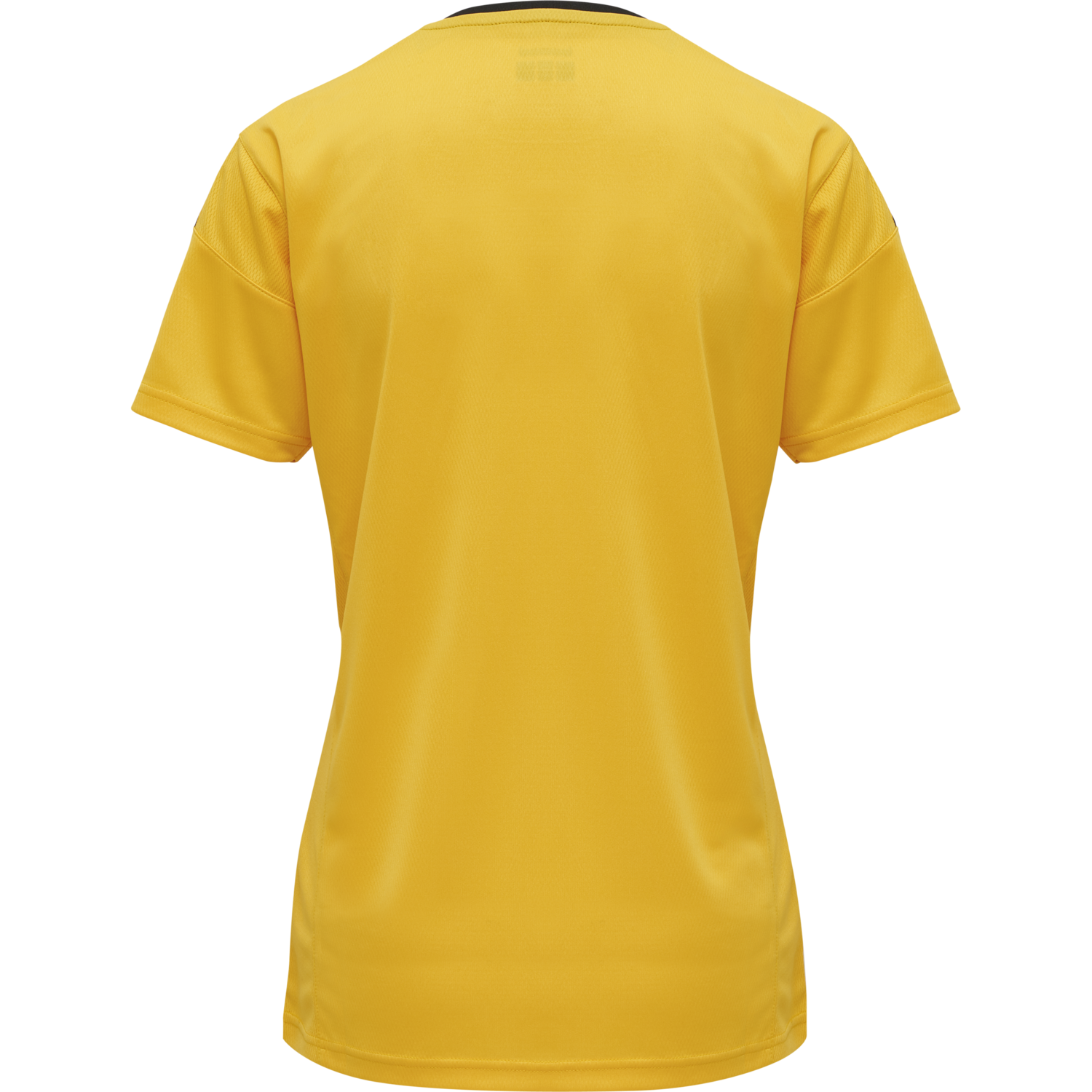 hmlAUTHENTIC POLY JERSEY WOMAN S/S, SPORTS YELLOW/BLACK, packshot