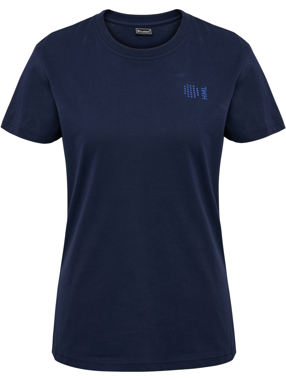 hmlCOURT COTTON T-SHIRT S/S WOMAN, MARINE, packshot