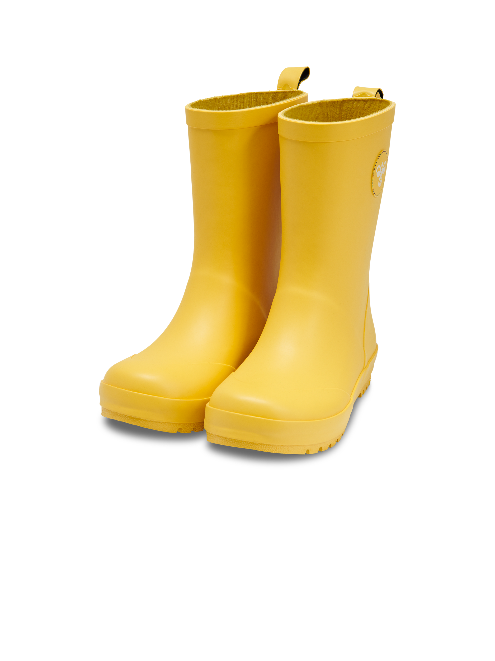 yellow rain boots with bow