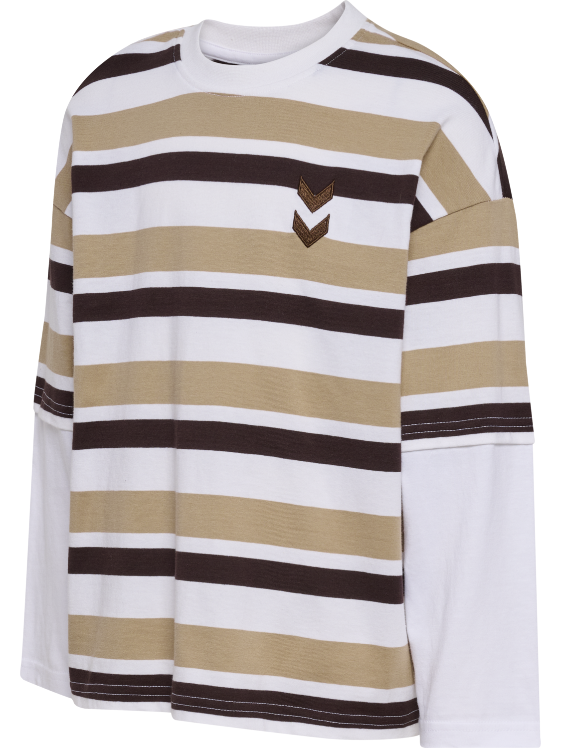 hmlJR SILLY T-SHIRT L/S, SILVER MINK, packshot