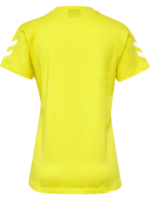 HMLGO COTTON T-SHIRT WOMAN S/S, BLAZING YELLOW, packshot