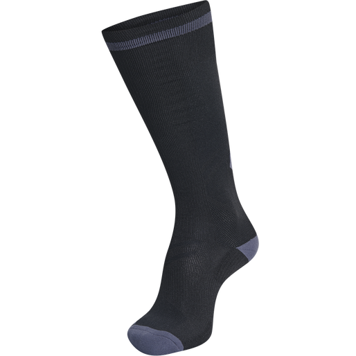 ELITE INDOOR SOCK HIGH, BLACK/ASPHALT ELITE INDOOR SOCK HIGH, BLACK/ASPHALT, packshot