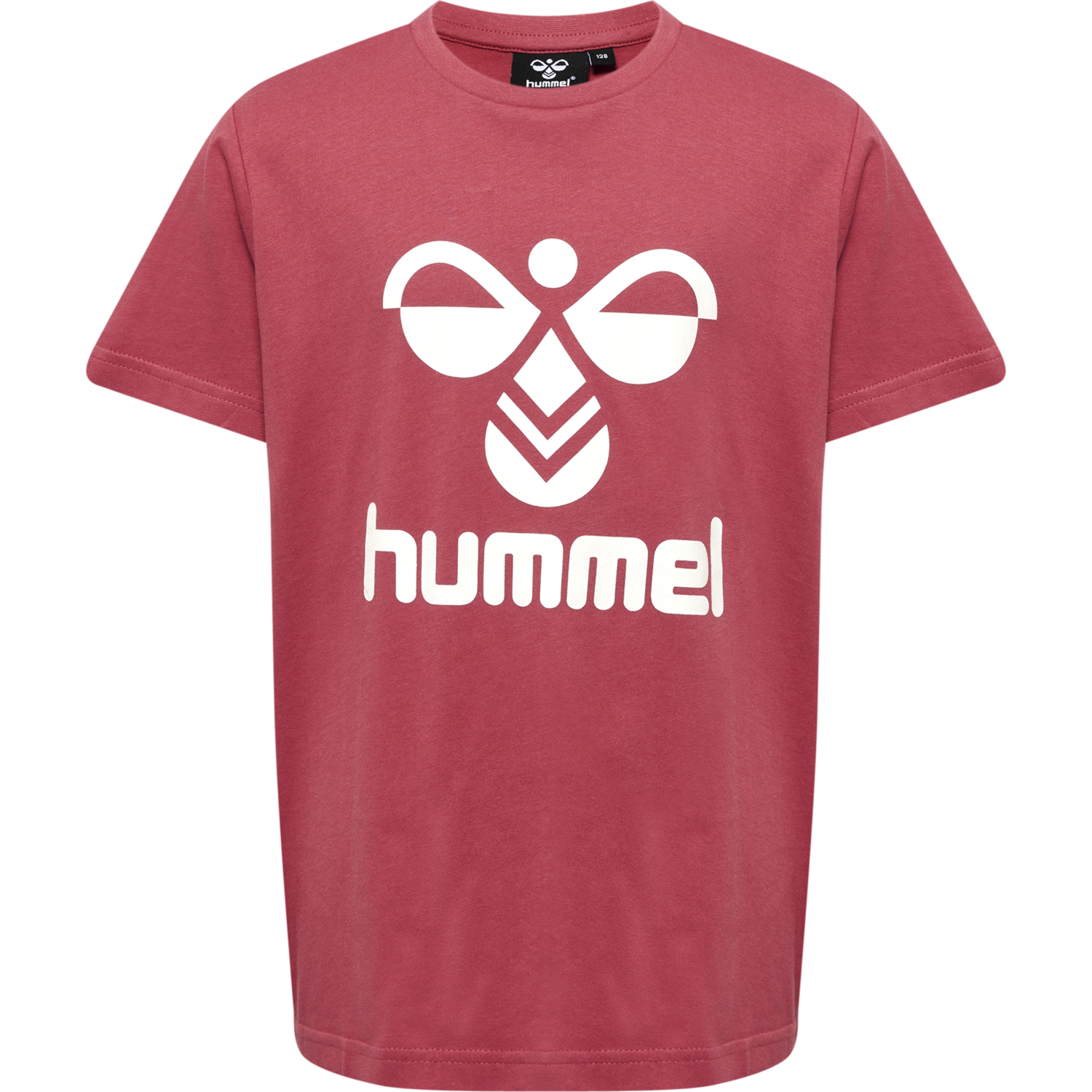 hmlTRES T-SHIRT S/S, EARTH RED, packshot