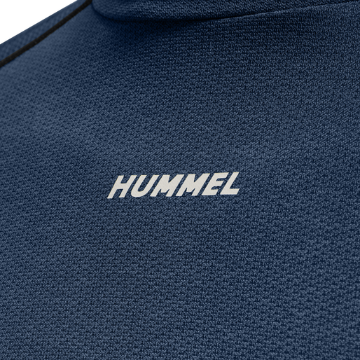 hmlTE MIKE SEAMLESS T-SHIRT L/S, INSIGNIA BLUE/BLACK MELANGE, packshot