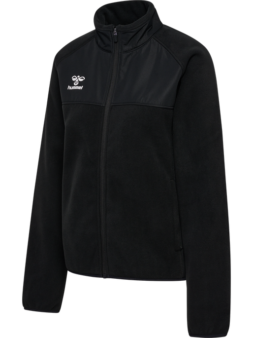 hmlGO FLEECE JACKET WOMAN, BLACK hmlGO FLEECE JACKET WOMAN, BLACK, packshot