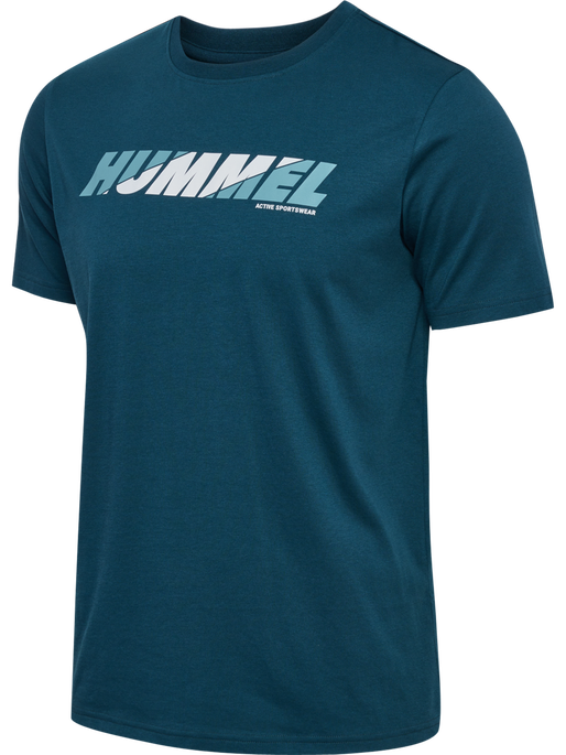 hmlGRAPHIC BOLD LOGO TEE, REFLECTING POND hmlGRAPHIC BOLD LOGO TEE, REFLECTING POND, packshot