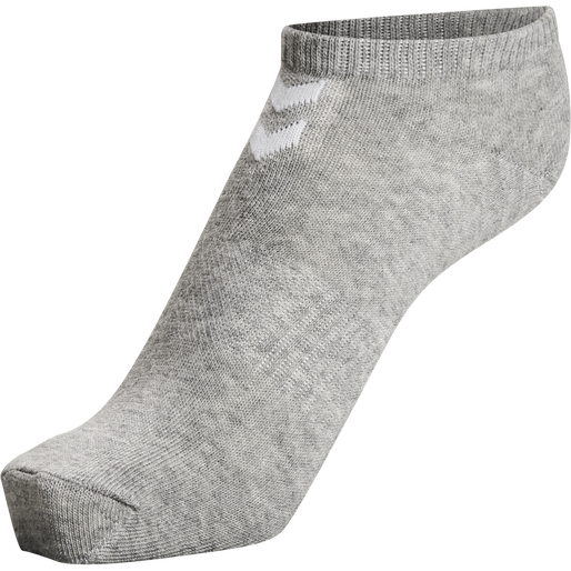 hmlCHEVRON 6-PACK ANKLE SOCKS, BLACK/WHITE/GREY, packshot
