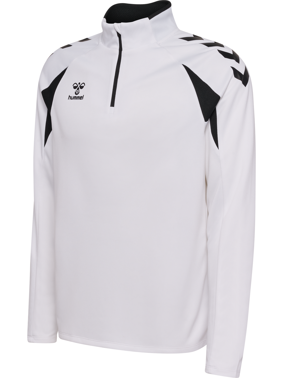 hmlCORE 2.0 HALF ZIP, WHITE/BLACK, packshot