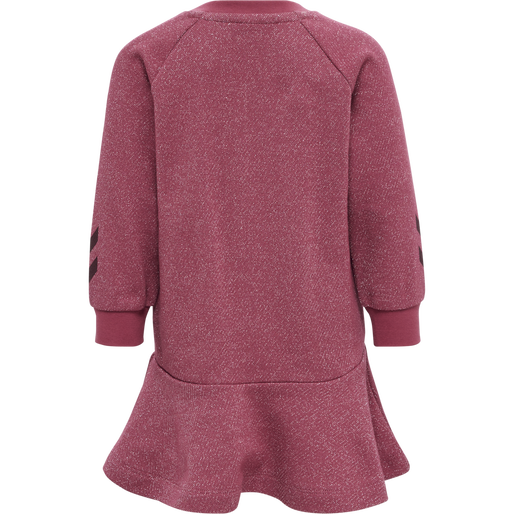hmlSALLY DRESS L/S, EARTH RED, packshot