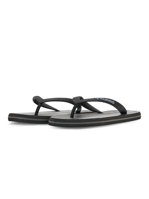 MULTI STRIPE FLIP FLOP, BLACK, packshot