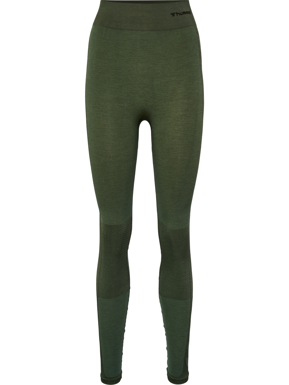 hmlCLEA SEAMLESS MID WAIST TIGHTS, CLIMBING IVY/BEETLE MELANGE, packshot