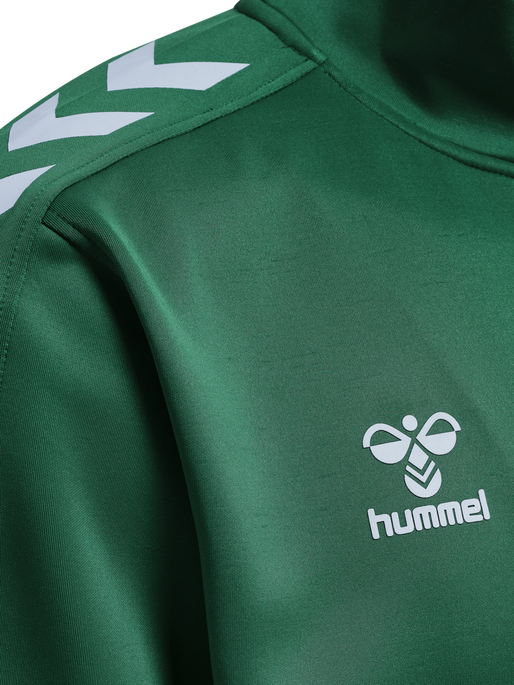 hmlCORE XK POLY ZIP SWEAT, EVERGREEN, packshot