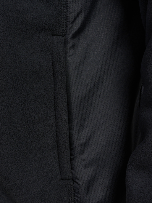 hmlGO FLEECE JACKET, BLACK hmlGO FLEECE JACKET, BLACK, packshot
