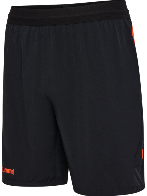 hmlBLAZE PRO TRAINING SHORTS, BLACK/ORANGE hmlBLAZE PRO TRAINING SHORTS, BLACK/ORANGE, packshot