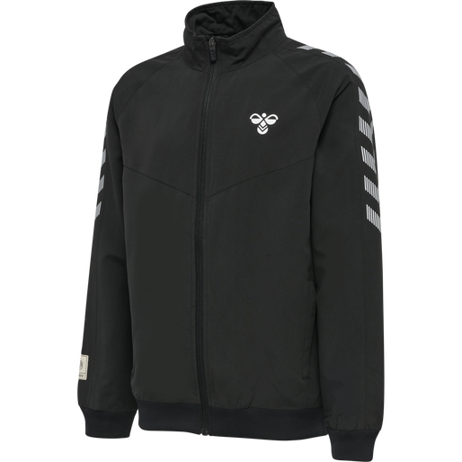 hmlGG12 TRACK JACKET KIDS, BLACK, packshot