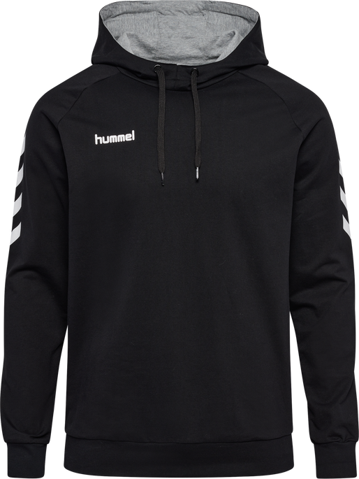 HMLGO COTTON HOODIE, BLACK, packshot