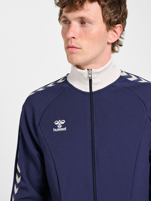 hmlROOT TRACK ZIP JACKET, MARINE, model
