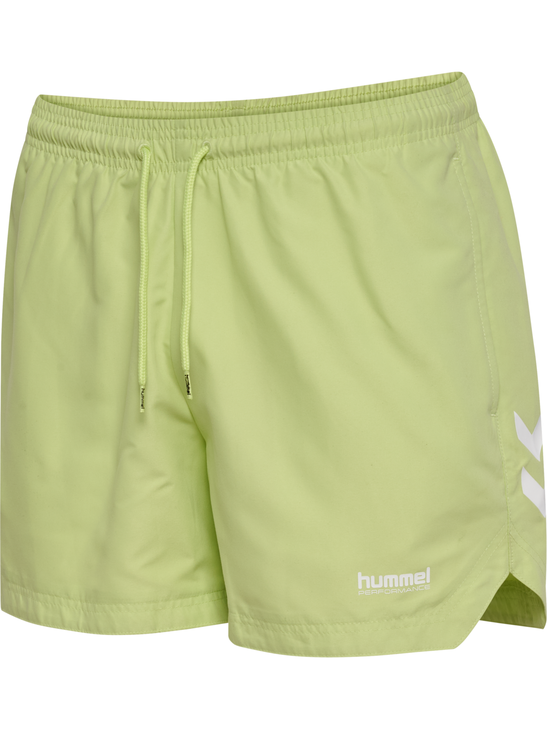 hmlPULSE SWIM SHORTS, SHADOW LIME, packshot