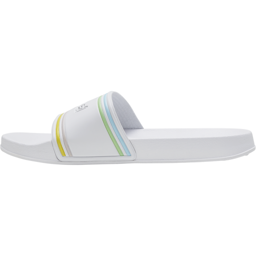 POOL SLIDE RETRO, WHITE/MULTICOLOR, packshot