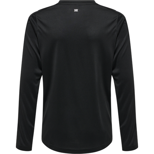 hmlCORE XK POLY JERSEY L/S KIDS, BLACK hmlCORE XK POLY JERSEY L/S KIDS, BLACK, packshot