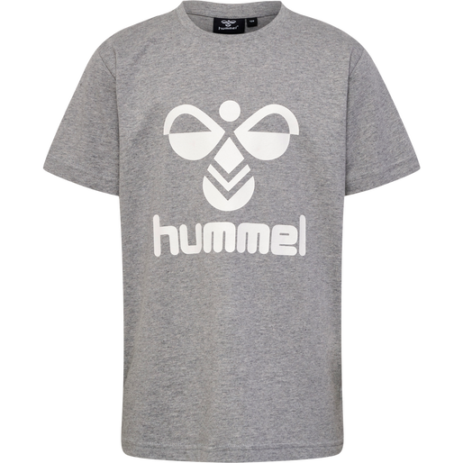 hmlTRES T-SHIRT S/S 2-PK, BLACK IRIS/GREY MELANGE, packshot