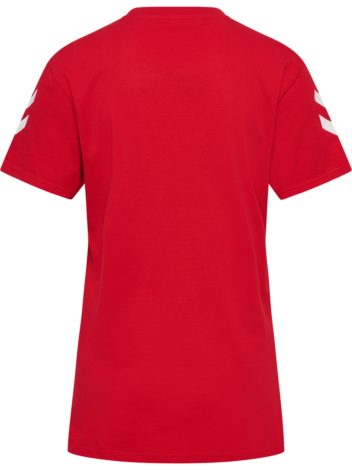 hmlGO 2.0 CHEVRON T-SHIRT S/S WOMAN, TRUE RED, packshot