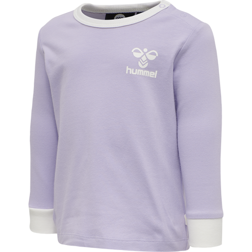 hmlMAUI T-SHIRT L/S, PASTEL LILAC, packshot