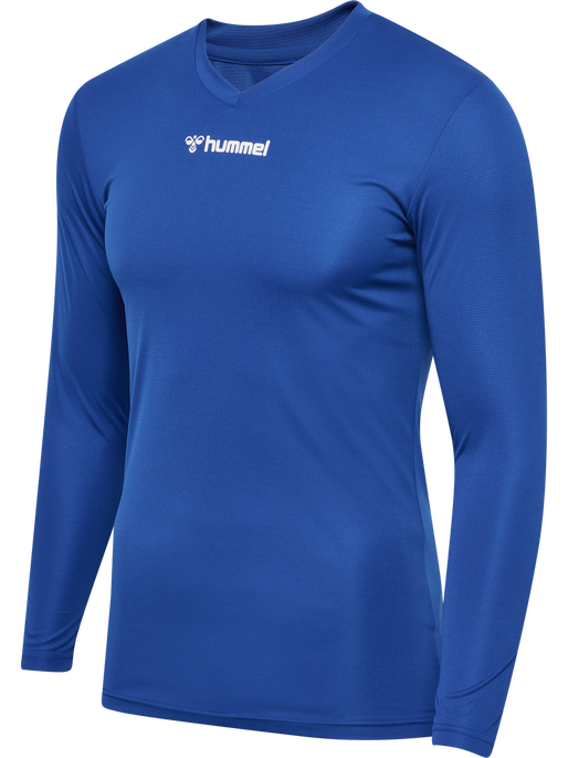 hmlBL ESSENTIAL TEE L/S, TRUE BLUE, packshot