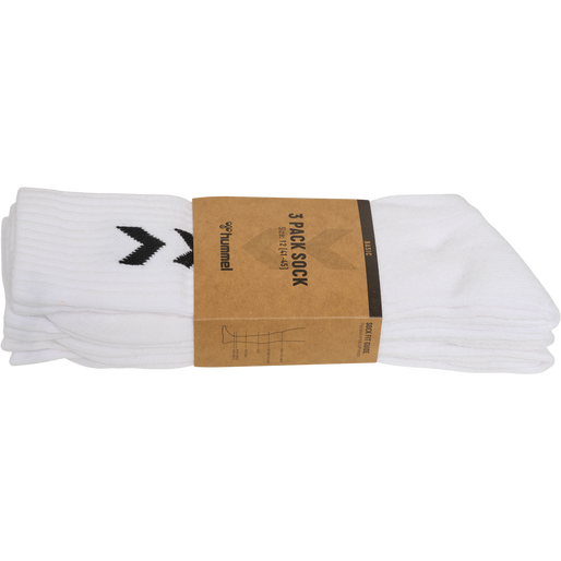 3-Pack Basic Sock, WHITE 3-Pack Basic Sock, WHITE, packshot