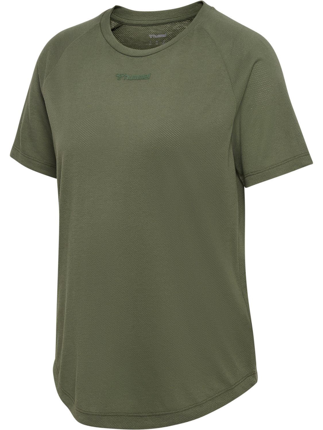 hmlMT VANJA T-SHIRT, DEEP LICHEN GREEN, packshot