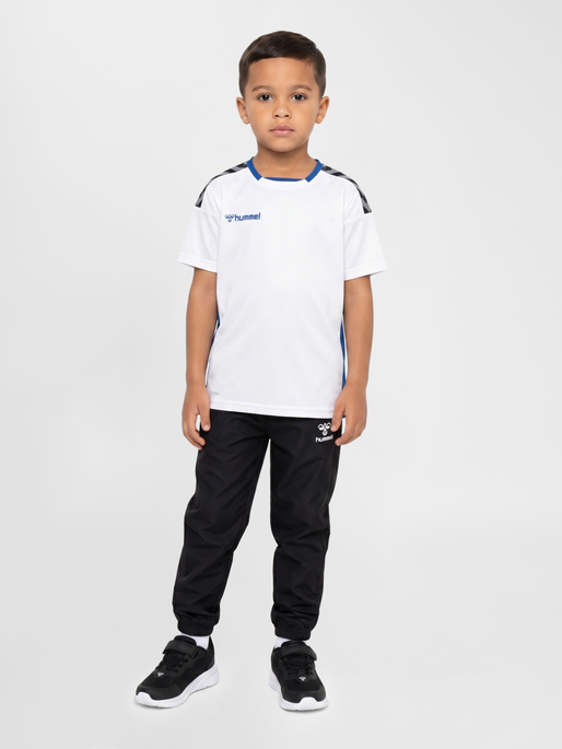 hmlAUTHENTIC KIDS POLY JERSEY S/S, WHITE/TRUE BLUE, model