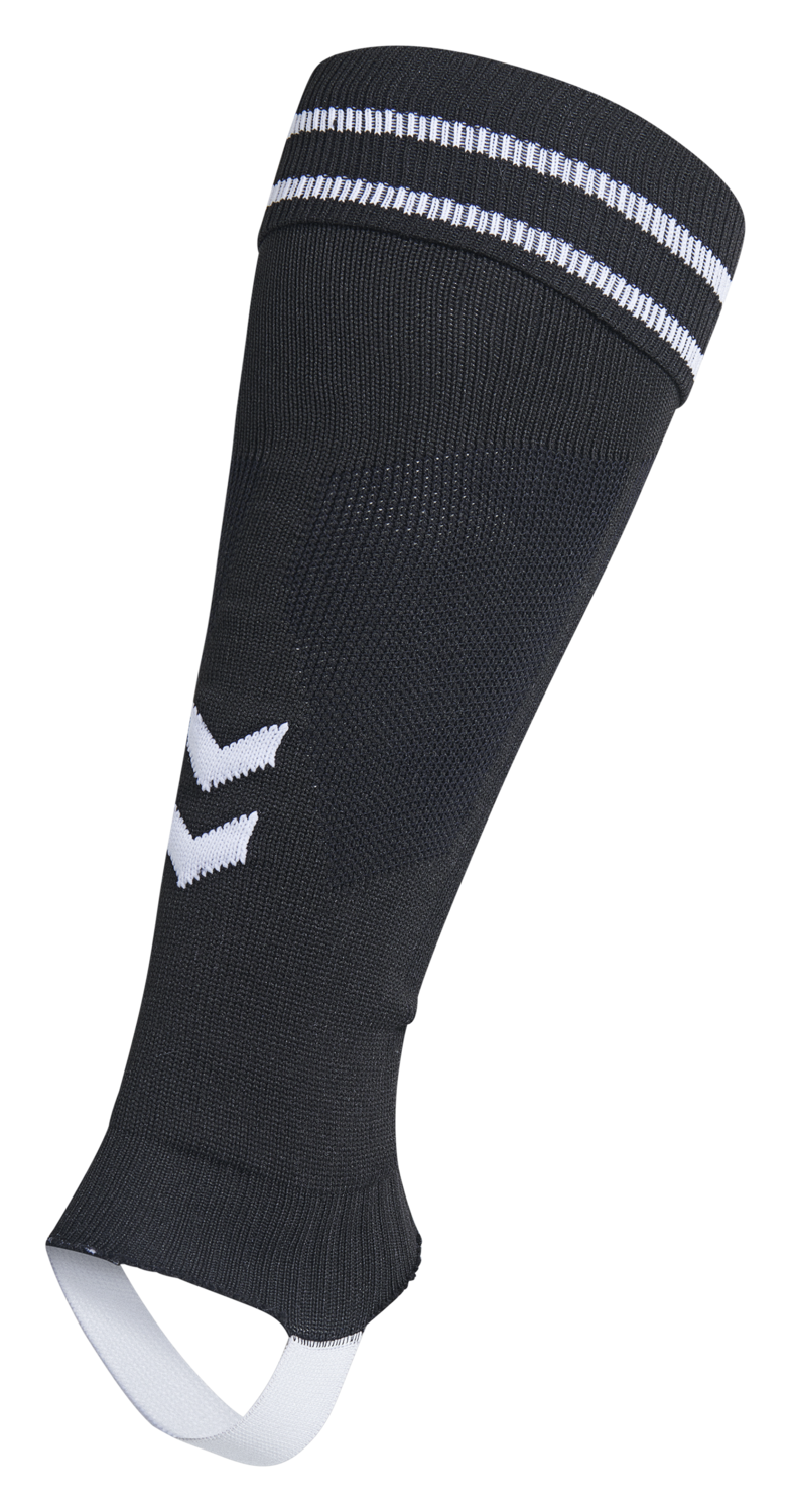 Footless football socks black clearance