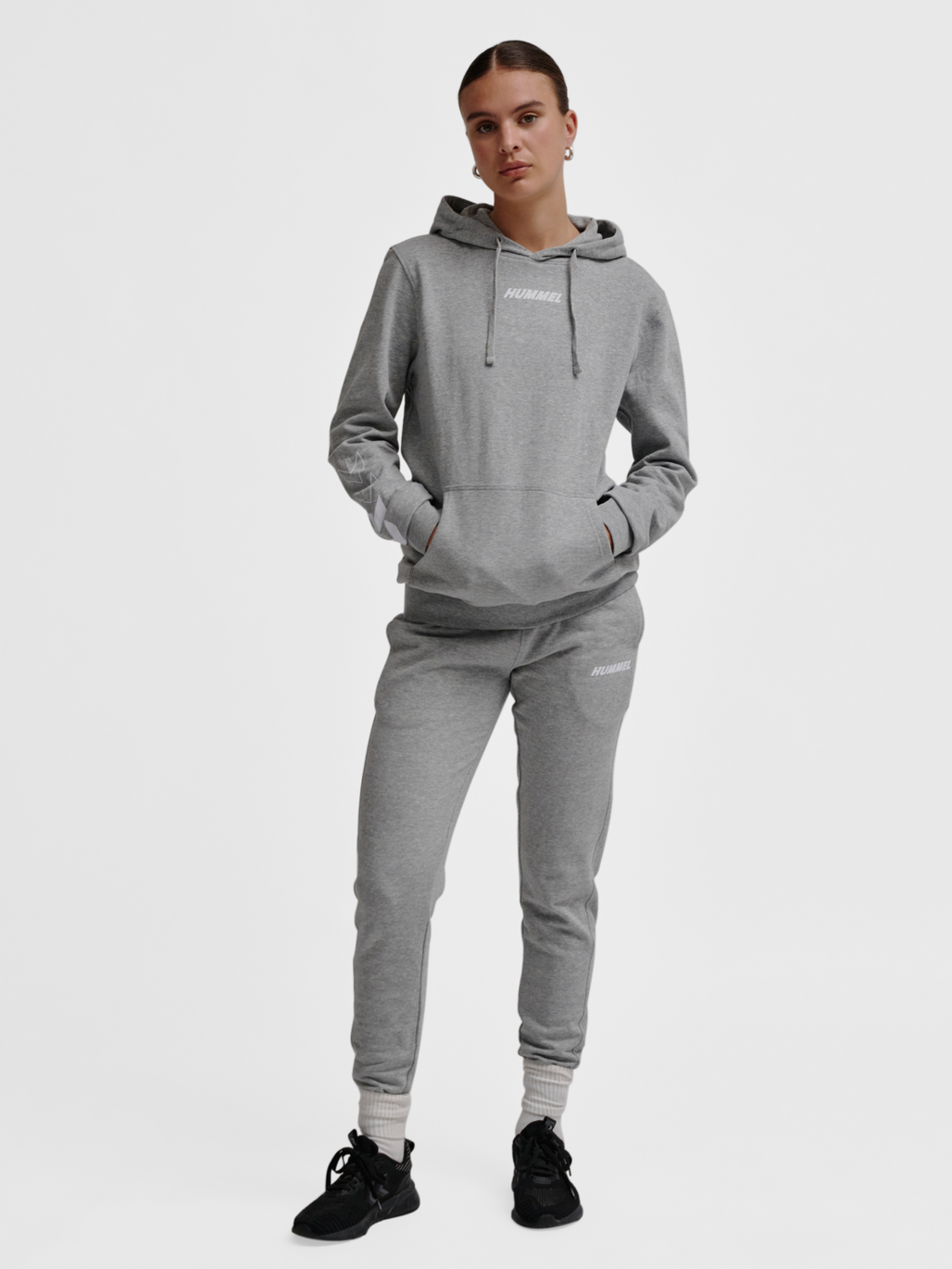 hummel ELEMENTAL HOODIE - GREY MELANGE | hummel.net