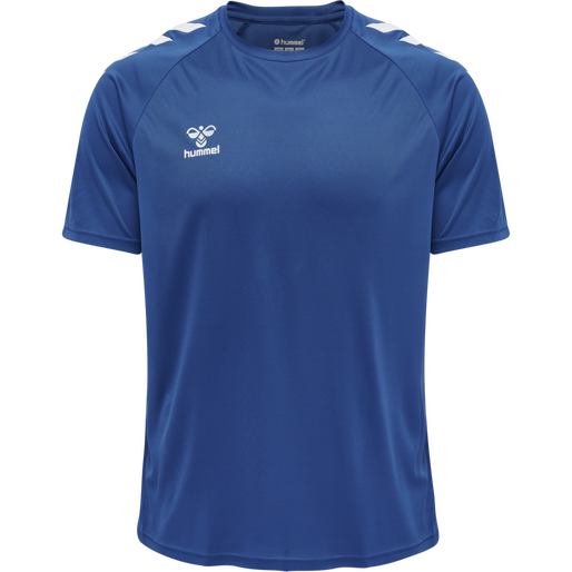 hmlCORE XK CORE POLY T-SHIRT S/S, TRUE BLUE hmlCORE XK CORE POLY T-SHIRT S/S, TRUE BLUE, packshot