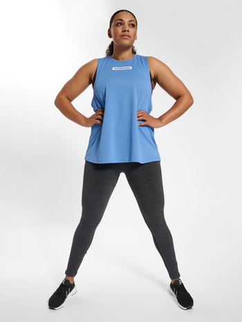 hmlTE CURVY TANKTOP PLUS, RIVIERA, model