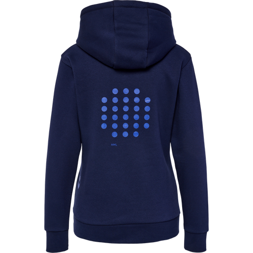 hmlCOURT COTTON HOODIE WOMAN, MARINE, packshot