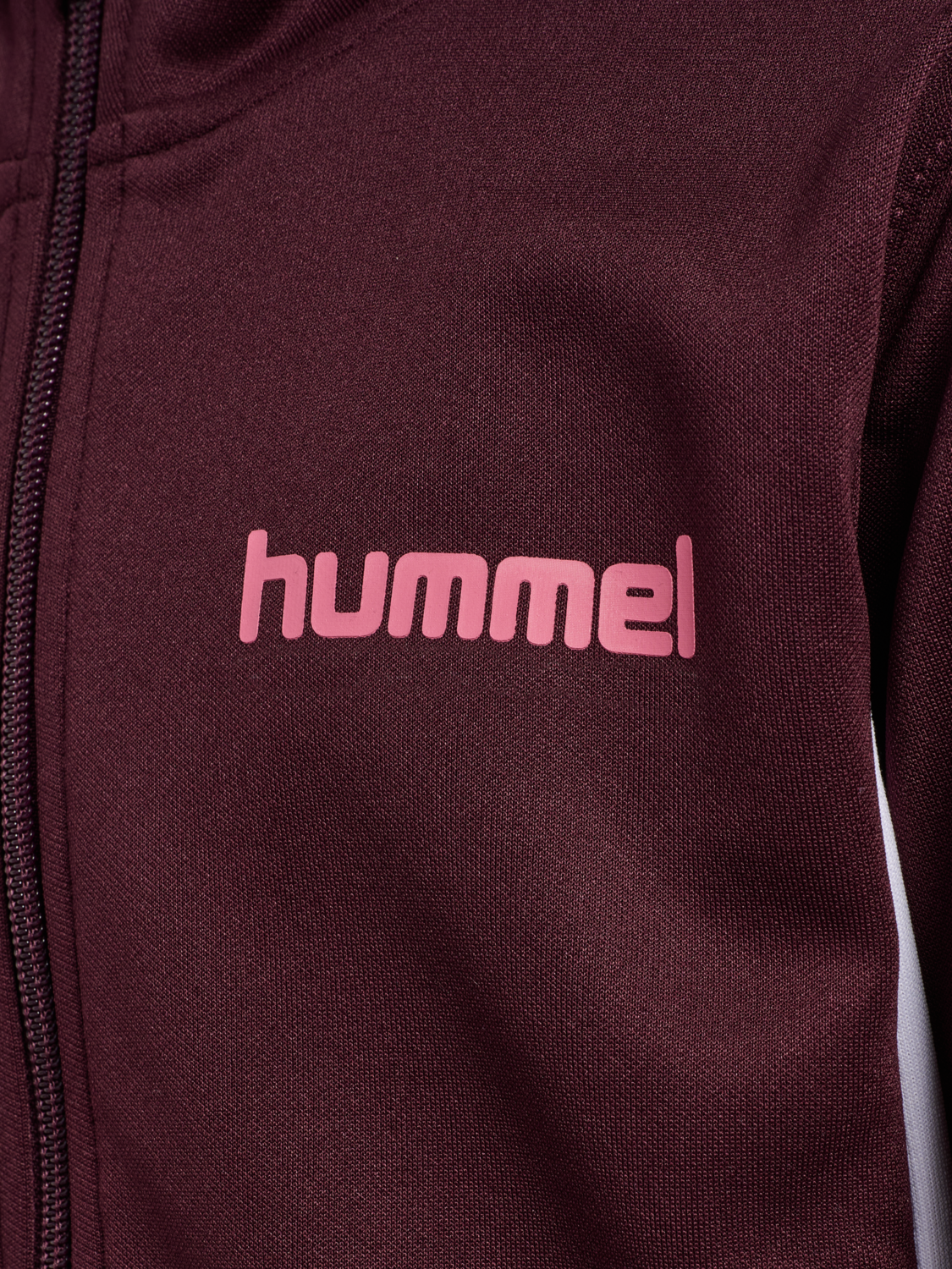 hmlJR CHEVRON ZIP JACKET, WINETASTING, packshot