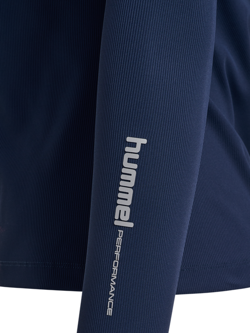 hmlFAST W ZIP TOP L/S, DRESS BLUES hmlFAST W ZIP TOP L/S, DRESS BLUES, packshot