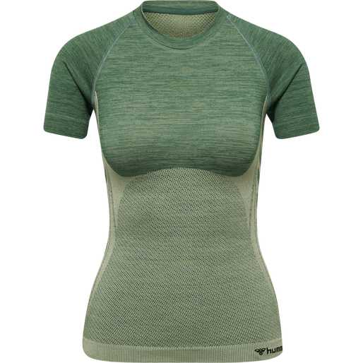 hmlCLEA SEAMLESS TIGHT T-SHIRT, LAUREL WREATH, packshot