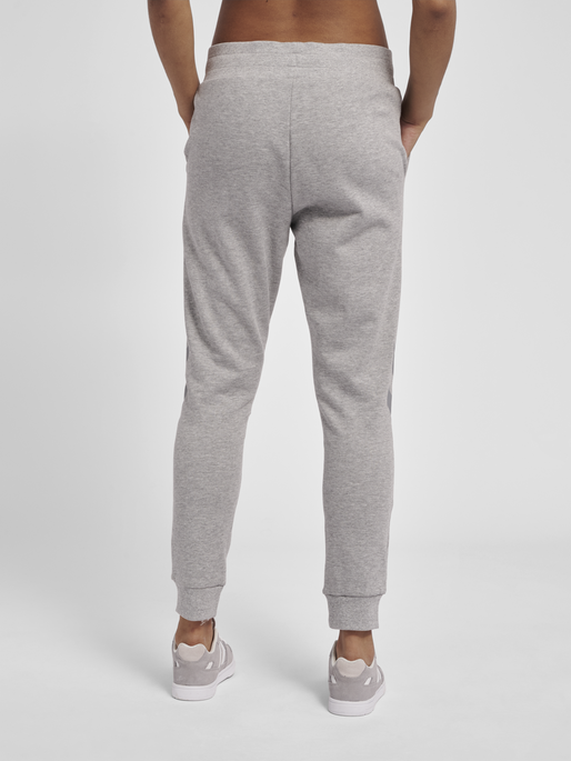 hummel LEGACY WOMAN TAPERED PANTS - GREY MELANGE