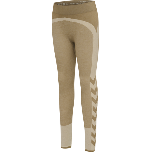 hmlSPIN SEAMLESS TIGHTS, SIMPLY TAUPE hmlSPIN SEAMLESS TIGHTS, SIMPLY TAUPE, packshot