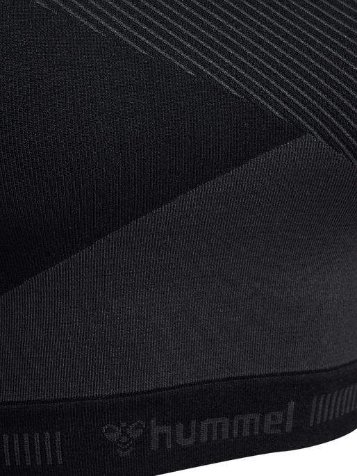 hmlUNITY SEAMLESS CROP T-SHIRT L/S, BLACKENED PEARL, packshot