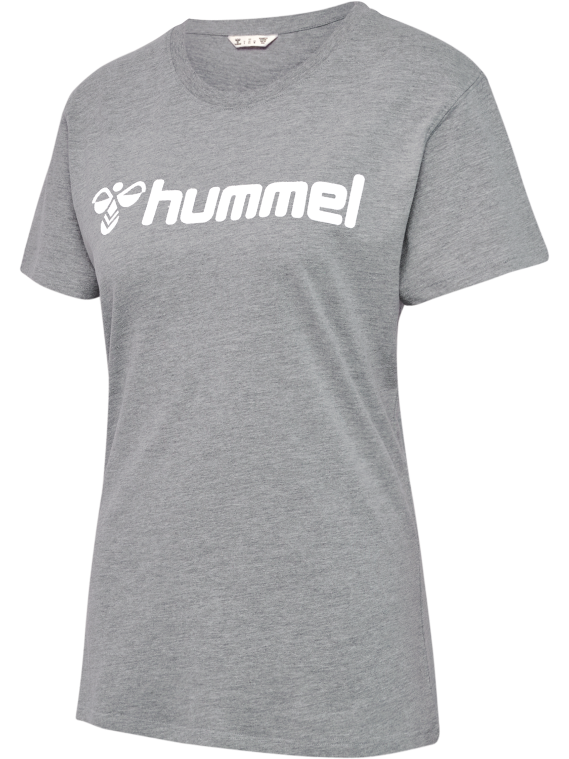 hmlGO 2.0 LOGO T-SHIRT S/S WOMAN, GREY MELANGE, packshot