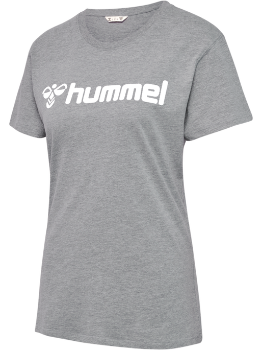 hmlGO 2.0 LOGO T-SHIRT S/S WOMAN, GREY MELANGE, packshot