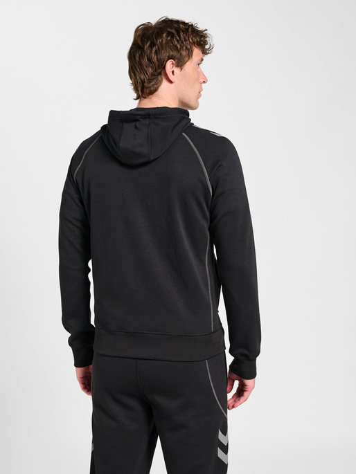 hmlMOVE 2.0 ZIP HOODIE, BLACK, model
