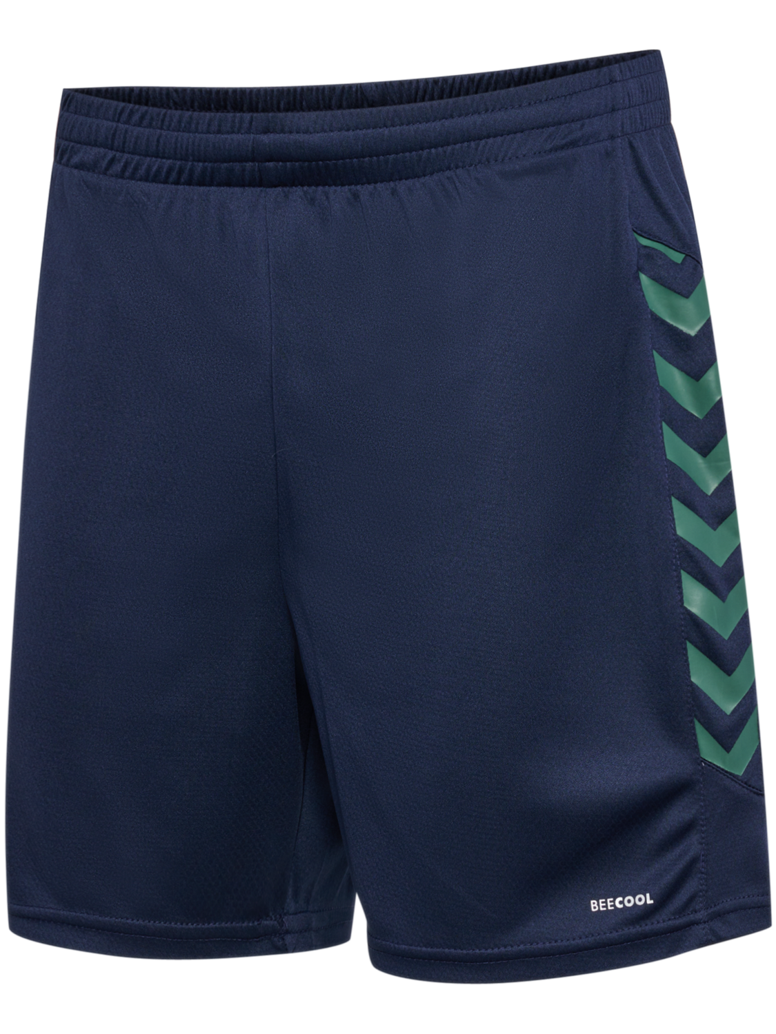 hmlSTALTIC POLY SHORTS, MARINE/DUCK GREEN, packshot