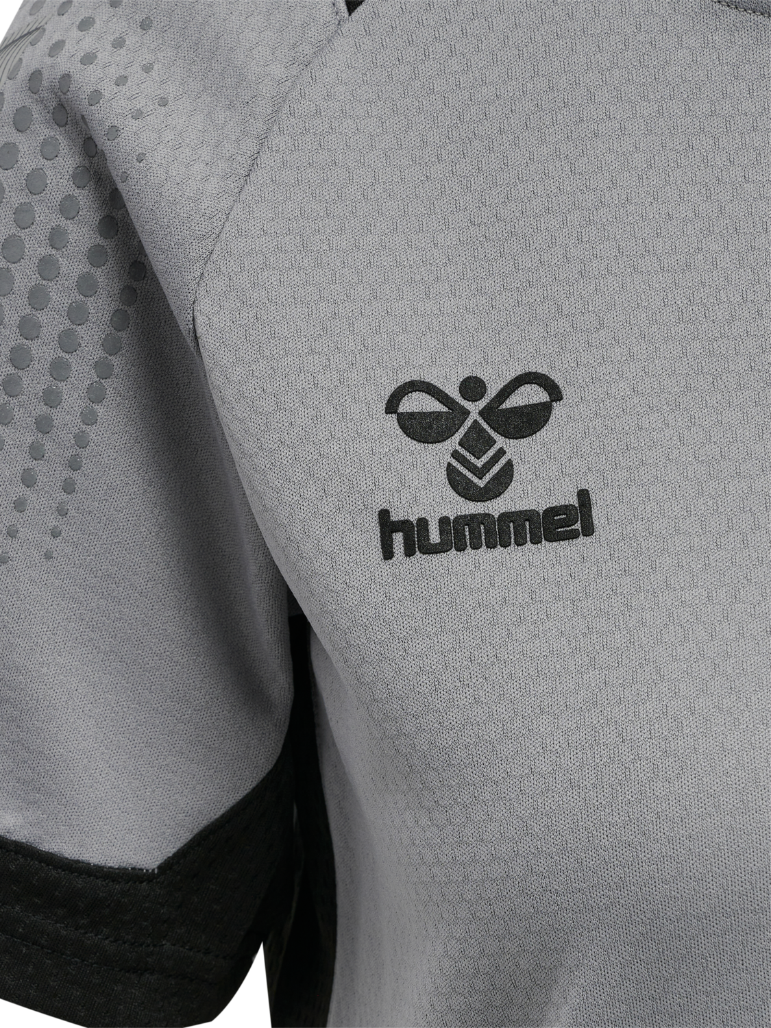 hmlLEAD WOMENS S/S POLY JERSEY, GREY MELANGE, packshot