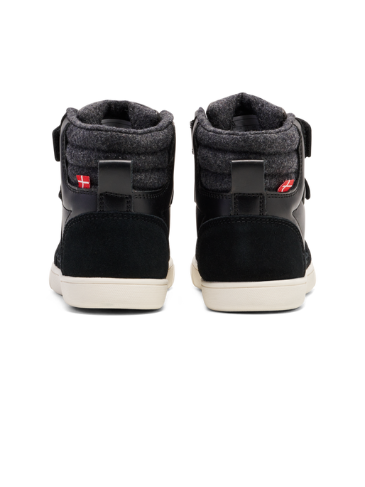 Hummel Unisex Kinder Slimmer Stadil High Jr Sneaker, Schwarz