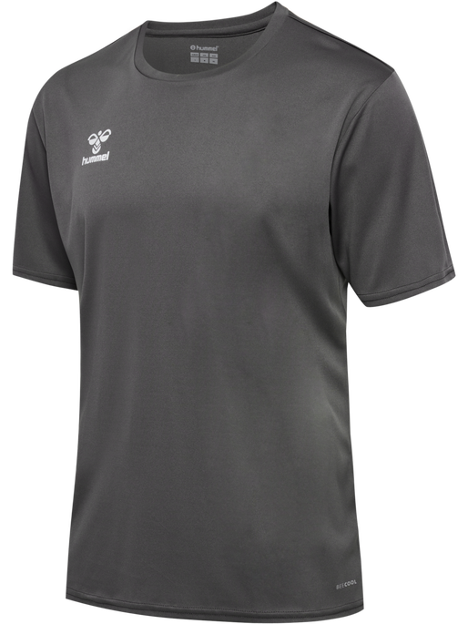hmlESSENTIAL JERSEY S/S, STEEL GRAY, packshot