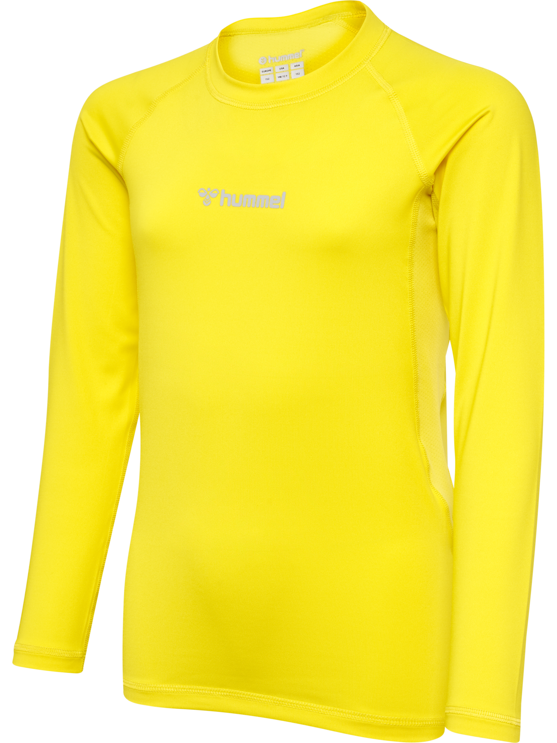 hmlBL PERFORMANCE TEE L/S KIDS, BLAZING YELLOW, packshot